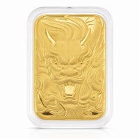 24K Golden Dragon Emboss Sheet 31x45.5mm 10mg