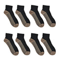 Set of 4 Pairs Ankle Length Copper Infused Compression Socks - Black (S/M) - Sticky add to cart bar