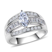 Simulated Diamond Ring in SS