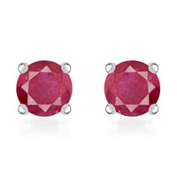 Natural Chrome Diopside Solitaire Stud Earrings in Platinum Over Sterling Silver 1.15 ctw