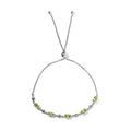 Peridot Bolo Bracelet in Platinum Over Sterling Silver 2.50 ctw - Sticky add to cart bar