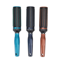Set of 3 Portable Easy Clean Rotating Comb - Navy, Blue and Brown