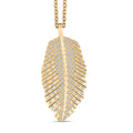 Clarte Fylla Collection Moissanite 0.60 ctw Pendant Necklace in 14K Yellow Gold Over Sterling Silver 18 Inches - Sticky add to cart bar