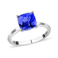 Certified and Appraised Rhapsody 950 Platinum AAAA Tanzanite, Diamond (E-F, VS) Ring (Size 12.0) (4.50 g) 2.75 ctw