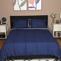 Closeout VCNY Lincoln Black, White Reversible 7pc Bed in a Bag Comforter Set Includes Sheet Set - Full - Sticky add to cart bar