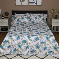 3pc Disperse Print Quilt Set - Blue