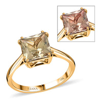 Doorbuster Certified & Appraised ILIANA 18K Yellow Gold AAA Turkizite Solitaire Ring 3.25 Grams 3.00 ctw