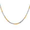 ION Plated YG and Stainless Steel Anchor Necklace (24 Inches) (21.70 g) - Sticky add to cart bar