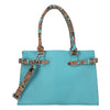 Teal Blue & Brown