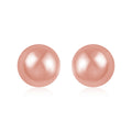 10K Rose Gold 3mm Ball Stud Earrings - Sticky add to cart bar