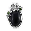 Bali Legacy Black Onyx and Natural Chrome Diopside Pendant in Sterling Silver 11 Grams 39.00 ctw - Sticky add to cart bar