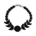 California Black Jade, Hematite, Lava Beaded Bracelet in Platinum Over Sterling Silver (7.25 In) 57.35 ctw - Sticky add to cart bar