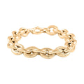 Ottoman Treasure 10K Yellow Gold Curb Bracelet, Oversized Curb Bracelet, Gold Bracelet, Gold Gift (7.50 In) 11.5 Grams - Sticky add to cart bar
