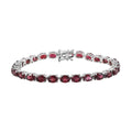 Orissa Rhodolite Garnet Tennis Bracelet in Platinum Over Sterling Silver (7.25 In) 11.65 Grams 22.75 ctw - Sticky add to cart bar
