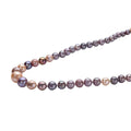 Purple Edison Pearl Necklace 20 Inches with Magnetic Lock in Rhodium Over Sterling Silver - Sticky add to cart bar