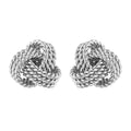 Sterling Silver Rope Style Knot Earrings (2.30 g) - Sticky add to cart bar