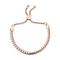 Curb Chain Bracelet in ION Plated RG Stainless Steel (Adjustable) - Sticky add to cart bar