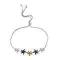 GP Special Sea Life Diamond Collection Blue and Yellow Diamond and Diamond Bolo Bracelet in Platinum Over Sterling Silver 0.50 ctw - Sticky add to cart bar