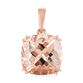 Certified and Appraised Luxoro 14K Rose Gold AAA Marropino Morganite Solitaire Pendant without Chain 5.05 ctw - Sticky add to cart bar