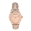 Strada Japanese Movement Watch in Rosetone with Black Faux Leather Strap (6.50-8.0 Inches) (32mm) - Sticky add to cart bar