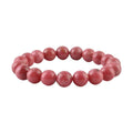 Norwegian Thulite Beaded Stretch Bracelet 180.00 ctw - Sticky add to cart bar