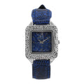 BALI LEGACY EON 1962 Lapis Lazuli Swiss Movement Watch in Sterling Silver and Stainless Steel with Royal Blue Lizard Color Leather Strap (20 g) - Sticky add to cart bar