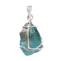 Doorbuster Artisan Crafted Rough Cut Pariaba Apatite Pendant in Sterling Silver 10.00 ctw - Sticky add to cart bar