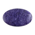 Charoite Palm Stone 30x50mm - M (Approx 190ctw) - Sticky add to cart bar
