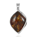 Baltic Amber Pendant in Sterling Silver - Sticky add to cart bar