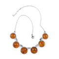 Baltic Amber Statement Necklace 20 Inches in Sterling Silver - Sticky add to cart bar