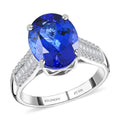 Doorbuster Red Carpet Collection Certified & Appraised RHAPSODY 950 Platinum AAAA Tanzanite and E-F VS Diamond Ring 6.15 Grams 5.25 ctw - Sticky add to cart bar
