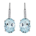 Certified & Appraised Iliana 18K White Gold AAA Santa Maria Aquamarine and G-H SI Diamond Earrings 2.50 ctw - Sticky add to cart bar