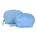 Set of 2, 100% Genuine Leather Nesting Pouches - Sticky add to cart bar