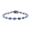 Premium Kashmir Kyanite Bracelet in Platinum Over Sterling Silver (6.50 In) 10.60 Grams 10.00 ctw - Sticky add to cart bar