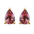 Luxoro 10K Yellow Gold Premium Morro Redondo Pink Tourmaline Stud Earrings 1.25 ctw - Sticky add to cart bar