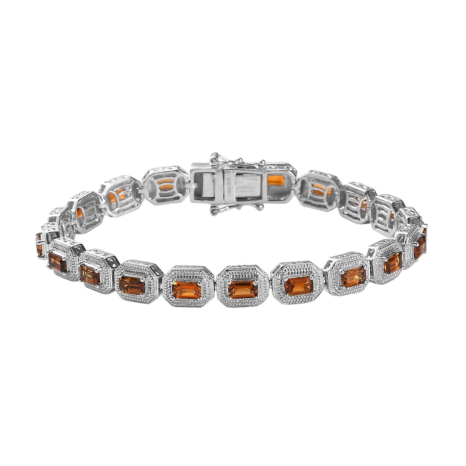 Premium Natural Tanzanian Golden Tourmaline Bracelet in Platinum Over Sterling Silver (7.25 In) 13 Grams 5.40 ctw