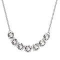 White Crystal Necklace 18 Inches in Sterling Silver - Sticky add to cart bar