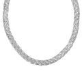 Sterling Silver 5.1mm Braided Herringbone Necklace 20 Inches 9.20 Grams - Sticky add to cart bar