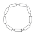 Cheryl Exclusive Pick 10K White Gold G-H I2 Diamond Paperclip Bracelet (7.50 In) 7.10 Grams 1.00 ctw - Sticky add to cart bar