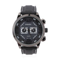 Strada Japanese Movement Sport Look Watch with White Line and Black Silicone Strap (50mm) (8.0-9.50Inches) - Sticky add to cart bar