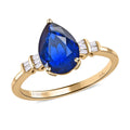 LUXORO 10K Yellow Gold Premium Tanzanian Blue Spinel, Diamond (G-H, I3) Ring (Size 6.0) (2 g) 2.35 ctw - Sticky add to cart bar