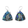 Abalone Shell Dangle Earrings in Sterling Silver - Sticky add to cart bar