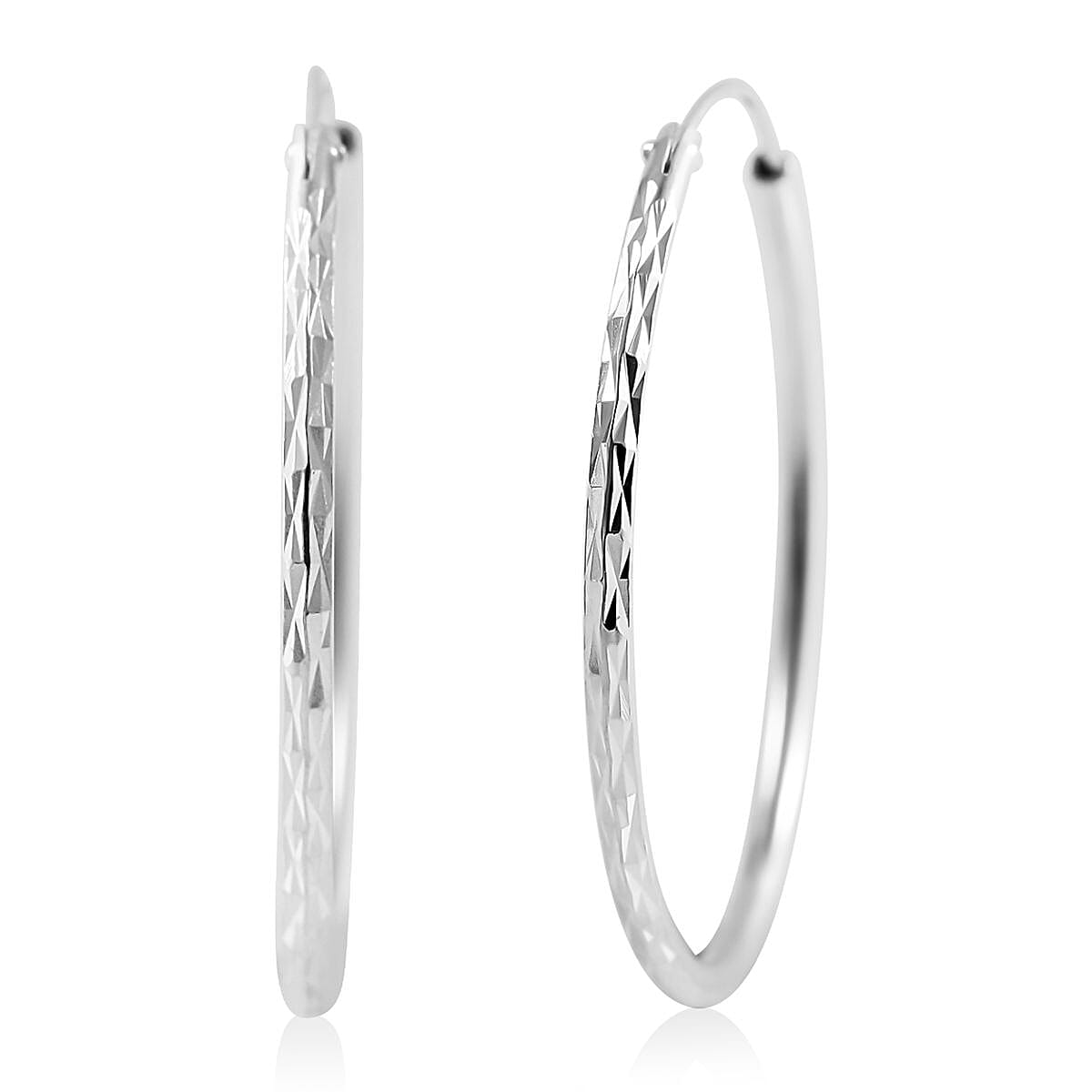 Sterling Silver Hoop Earrings 1.60 Grams