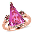 African Lilac Quartz (Triplet) and Morro Redondo Pink Tourmaline Ring in Vermeil Rose Gold Over Sterling Silver 5.85 ctw - Sticky add to cart bar