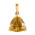 Brazilian Golden Apatite Solitaire Pendant in Vermeil Yellow Gold Over Sterling Silver 4.40 ctw - Sticky add to cart bar