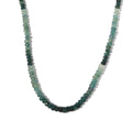 115.00 ctw Grandidierite Beaded Necklace 20 Inches in Platinum Over Sterling Silver - Sticky add to cart bar
