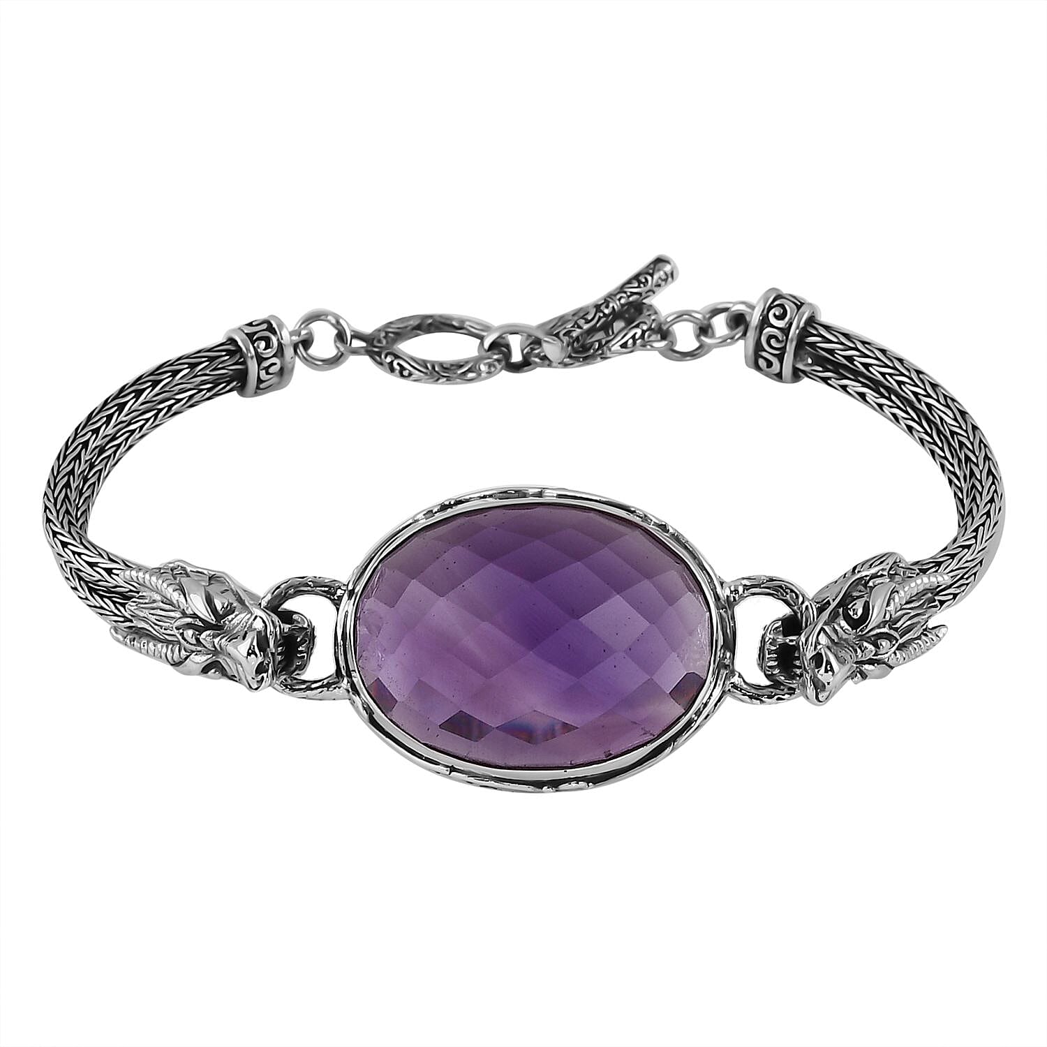 Bali Legacy Amethyst Dragon Bracelet