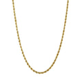 Italian 10K Yellow Gold 3mm Rope Necklace 22 Inches 4.90 Grams - Sticky add to cart bar