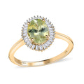 LUXORO 10K Yellow Gold Premium Chrysoberyl, Diamond (0.30 cts) Ring (2.10 g) 1.65 ctw - Sticky add to cart bar