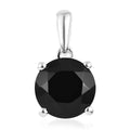 Thai Black Spinel Solitaire Pendant in Sterling Silver 3.25 ctw - Sticky add to cart bar